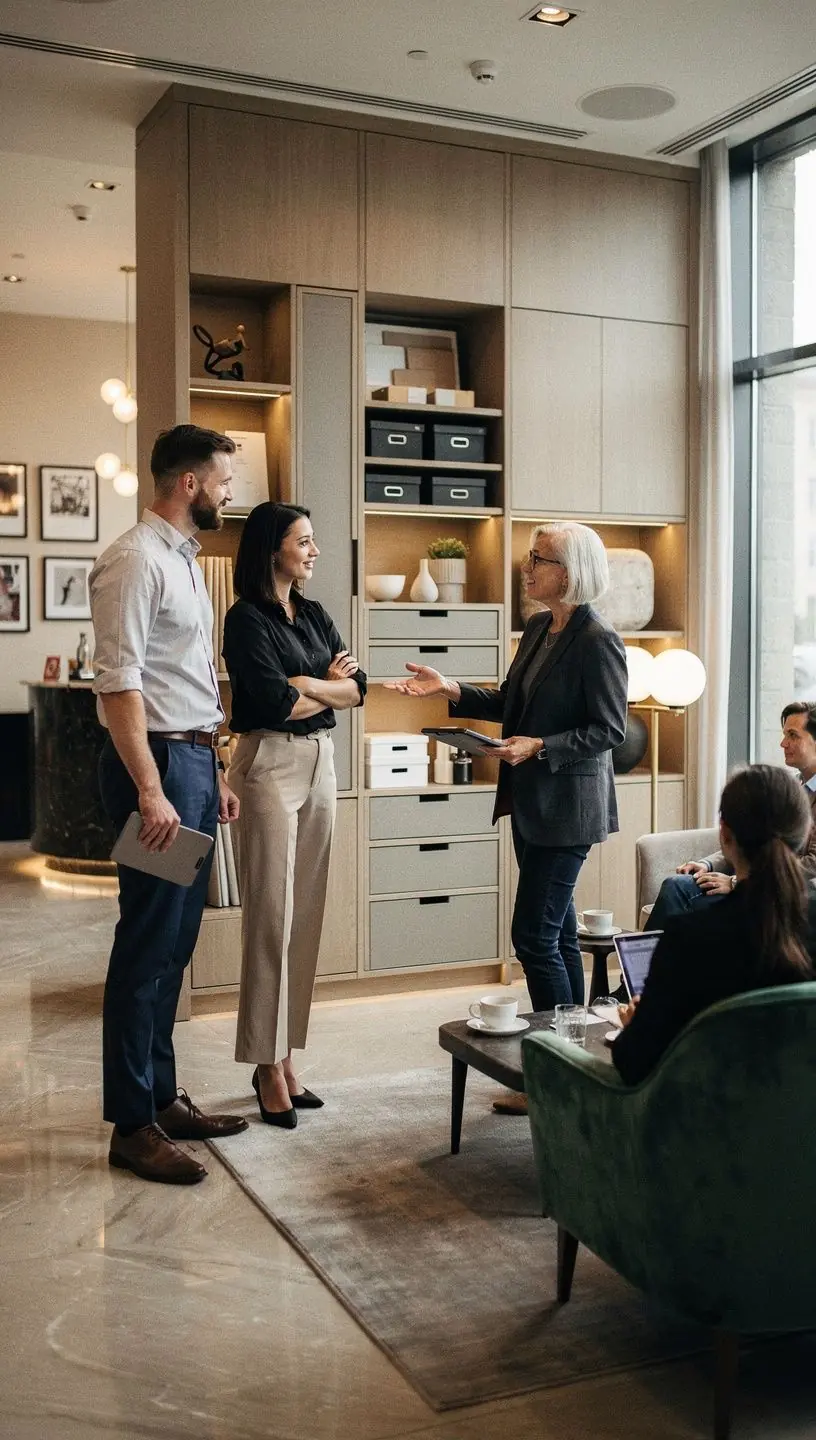 Material choices for custom storage solutions explained.